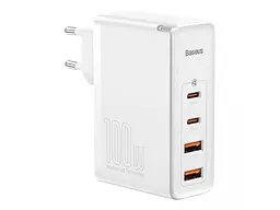 Мережевий зарядний пристрій Baseus GaN2 Pro Quick Charger 2USB + 2Type-C 100W CCGAN2P-L02 White