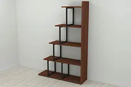 Етажерка Ferrum-decor Стелла 1600x1020x300 Чорний метал ДСП Венге Магія (FRD-105486)