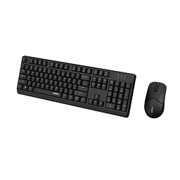 Комплект (клавіатура, миша) бездротовий Rapoo X1500 Wireless Чорний - мініатюра 3