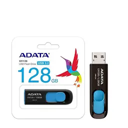 Флеш накопитель 128ГБ - USB 3.0 3.2 - A-DATA UV 128 (AUV128-128G-RBE) - мініатюра 3