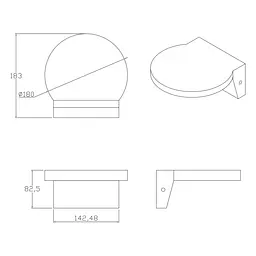 Вуличний світильник Goldlux 324023 Tesa Led 1x10W 4000K 1100Lm IP54 BK - мініатюра 3
