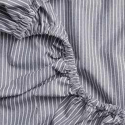 Простирадло на резинці з вареної бавовни 200х220х30 DENIM STRIPE COSAS (2200000050137) - мініатюра 5