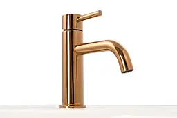 Змішувач для умивальника Rea Lungo rose gold low рожевий золото низький REA-B4500, Теплий захід сонця - мініатюра 4