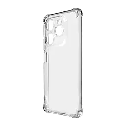 Прозрачный чехол для TECNO Spark 20 Pro 4G (KJ6) с защитой камеры и усиленными бортами, тонкий, силиконовый, бесцветный, ударопрочный, противоударный бампер с закрытой камерой, ArmorStandart (ARM74394)