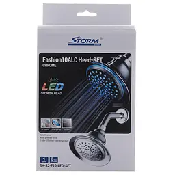 Верхній душ Storm SH-32-F10-LED-Set ST0020, Хром - мініатюра 3