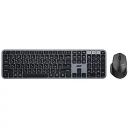 Комплект 2E MK440 Wireless/Bluetooth UA Black/Grey (2E-MK440WBGR_UA)