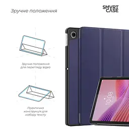 Чохол-книжка на планшет Lenovo Tab TB311FU, Smart Case, blue, підставка для планшета 10.1 , шкіряний, мікрофібра, на магніті, ArmorStandart (ARM83475) - мініатюра 4