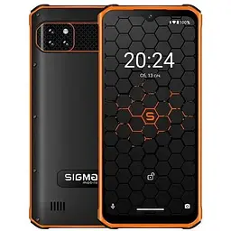 Смартфон Sigma X-treme PQ56 6/128 ГБ 10000 мач чорно-жовтогарячий - мініатюра 2