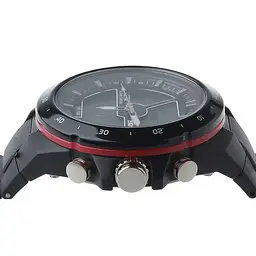 Чоловічий годинник Skmei 1016 Shark Black З червоною облямівкою - мініатюра 7