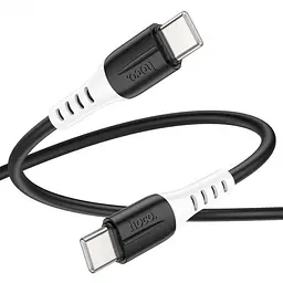 Кабель Hoco X82 Type-C to Type-C 60W silicone charging data cable Black