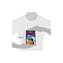 Вологий корм для кішок Purina Felix Sensations Jellies з качкою та шпинатом у желе 85 г (7613039831281) - мініатюра 3