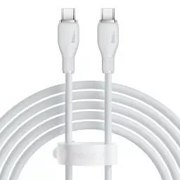 Кабель Baseus Pudding Series Fast Charging Cable Type-C to Type-C 100W 1.2m P10355702221-00 White