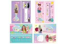 Набір закладок ламінованих для книг GIRLS BOOKMARKS канцелярські аксесуари для читання (LS-07) - мініатюра 4
