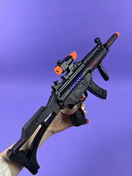 Автомат іграшковий MP5 зі світлом та звуком JL666-14, на батарейках, 2 варіанти прикладу, для хлопчиків від 5 років - мініатюра 3