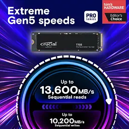 Накопичувач SSD Crucial M.2 1TB PCIe 5.0 T705 teh0024726 - мініатюра 2