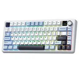 Ігрова механічна клавіатура Aula F75 Max / Три режими підключення / LEOBOG Reaper Switch / Біла - мініатюра 2