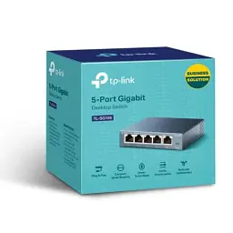 Комутатор TP-LINK TL-SG105, 5x100/1000 Mb/s, металевий корпус, некерований - мініатюра 3