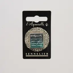 Акварельна фарба Sennelier, полукювета, S2, Фталоціаніновий бірюзовий (Phthalocyanine Turquoise)