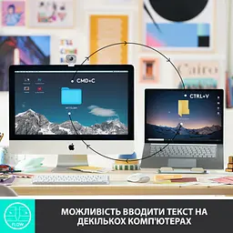Клавіатура Logitech MX Keys Mini Wireless Illuminated UA Pale Grey (920-010499) - мініатюра 5