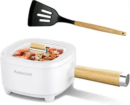 Кастрюля электрическая многофункциональная Audecook WD-1020B с пароваркой и антипригарной сковородой - мініатюра 2