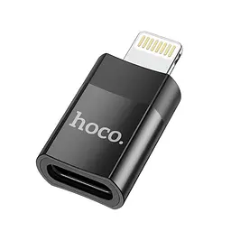 Переходник Hoco UA17 - Lightning to Type-C female - адаптер iPhone to USB2.0 ток 2A