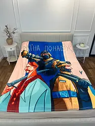 Плед патріотичний 3D Україна понад усе 10629 135х160 см - мініатюра 4