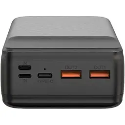 Зовнішній акумулятор XO PR201 30000mAh 65W Black [120556] - мініатюра 3