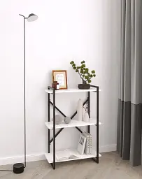 Стелаж в стилі Loft FH-Ant-3 Білий 700х1000х300 мм