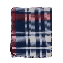 Плед Ardesto Fleece 130x160см, клітинка, синьо-бордовий (ART0719PB) - мініатюра 3