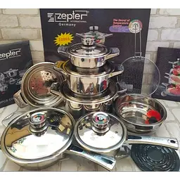 Універсальний набір посуду з багатошаровим дном XPRO Zepter 18 предметів (24749-Zepter_3432) - мініатюра 2