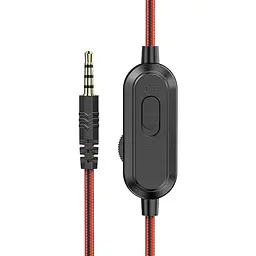 Ігрові навушники Hoco W103 gaming Magic tour gaming headphones повнорозмірні чорно-червоні - мініатюра 4