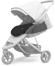 Теплий конверт-накидка Thule Newborn Nest Black (TH 11200310) - мініатюра 3