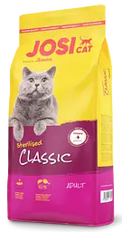 Сухий корм для дорослих стерилізованих кішок Josera JosiCat Sterilised Classic, з м'ясом птиці, 10 кг