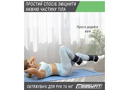 Обтяжувачі EasyFit 0,5-2,5 кг для ніг та рук Чорно-жовтогарячий (EF-WHT-0,5-2,5-O) - мініатюра 3