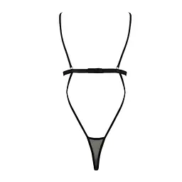 Боді монокіні з відкритими грудьми Passion DIABOLINA Body black L/XL - мініатюра 4