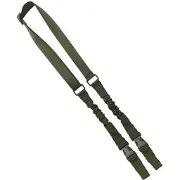 Ремінь для зброї двоточковий Kombat UK Double Point Bungee Sling оливковий (1000-kb-dpbsolgr)