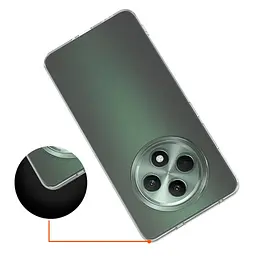 TPU чохол Epic Transparent 1,5mm Full Camera для Oppo Reno 12 F 4G/5G Безбарвний (прозорий) - мініатюра 3