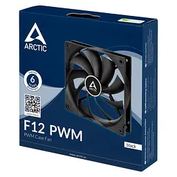 Набір із п'яти вентиляторів для корпусу 120 мм Arctic F12 PWM 5pcs ACFAN00145A Black - мініатюра 4