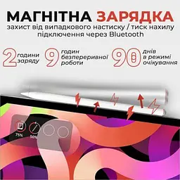 Стилус AirOn AirSens white for iPad (6126755813230) - мініатюра 3