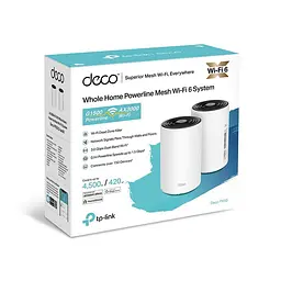 Домашня Powerline Mesh Wi-Fi система (2 шт у комплекті), Deco PX50(2-pack) - мініатюра 5