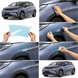 Антигравійна захисна бронеплівка за лекалами для BYD Dolphin I 2021-2024 - повний кузов - мініатюра 2