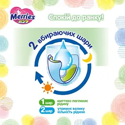 Трусики-підгузки Merries 3 (6-11 кг) 52 шт. - мініатюра 10