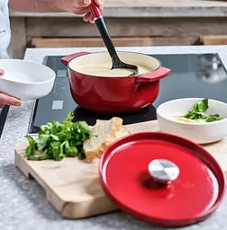 Каструля з кришкою KitchenAid СС006057-001 22 см 3.3 л червона - мініатюра 5