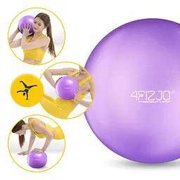 М'яч для пілатесу, йоги, реабілітації 4FIZJO 22 см Violet (P-5905973404860) - мініатюра 6
