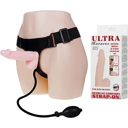 Страпон з грушею Lybaile Ultra Harness BW-022037