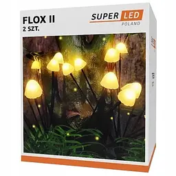 Світильник на сонячній батареї LED SuperLED 2 шт, садовий декор грибочки-дерево - мініатюра 3