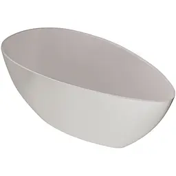 Ванна окремостояча глянцева Amidicon Santorini 166x78 з литого каменю SANTORINI_166_HL, Білий