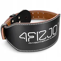 Пояс для важкої атлетики 4FIZJO шкіряний Size M Black (P-5905973404303)