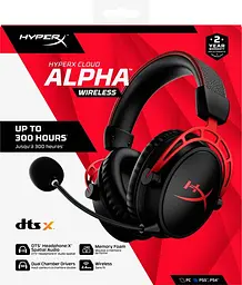 Гарнітура HyperX Cloud Alpha WL Black/Red (4P5D4AA) - мініатюра 10