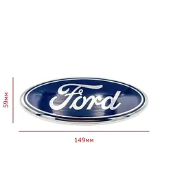 Емблема для Ford 149 x 59 мм Focus 3 Fusion C-max у зборі скотч 3M (2494973) - мініатюра 3